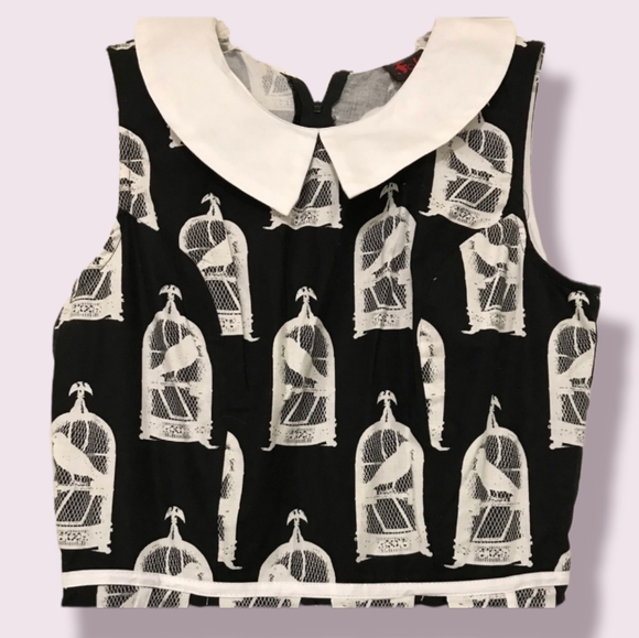 SzS Birdcage dress with peter pan collar - Picture 2 of 8